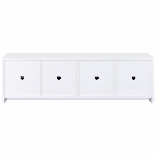 Laughlin - 4 Door Engineered Wood TV Stand - White - Image 8