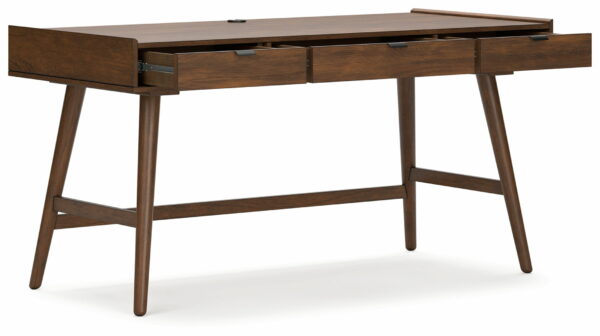 Lyncott - Brown - 3 Pc. - Home Office Desk, Chair, Bookcase - Image 8