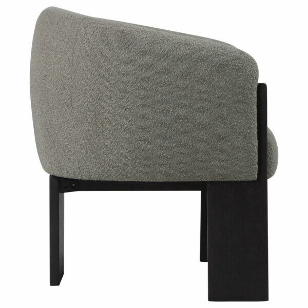 Valdez - Boucle Upholstered Barrel Back Accent Chair - Image 8