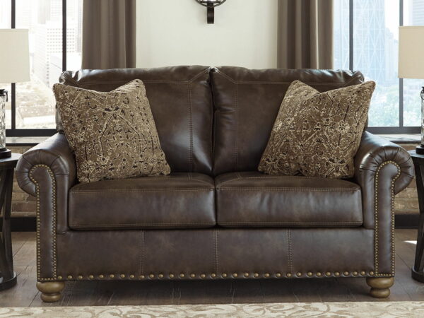 Nicorvo - Coffee - Loveseat - Image 6