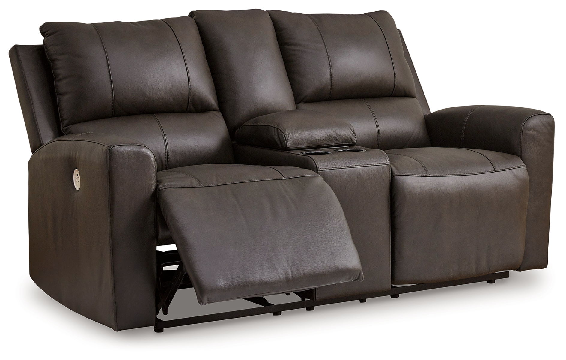 Boxmere - Dbl Power Reclining Loveseat with Console - Storm - Image 8