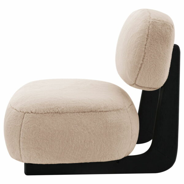 Duffie - Upholstered Armless Accent Chair - Camel - Image 4