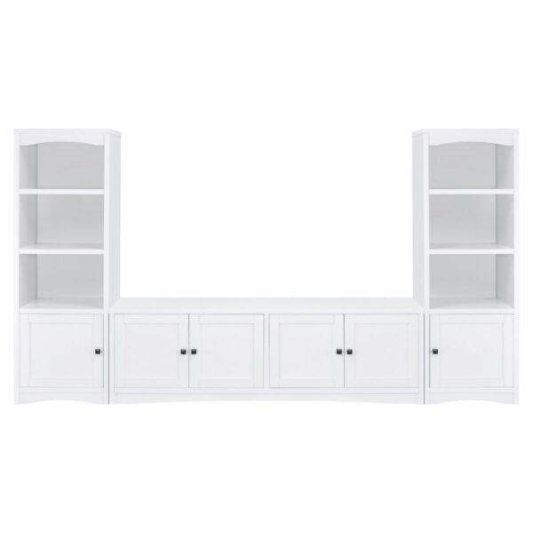 Laughlin - 4 Door Engineered Wood TV Stand - White - Image 11