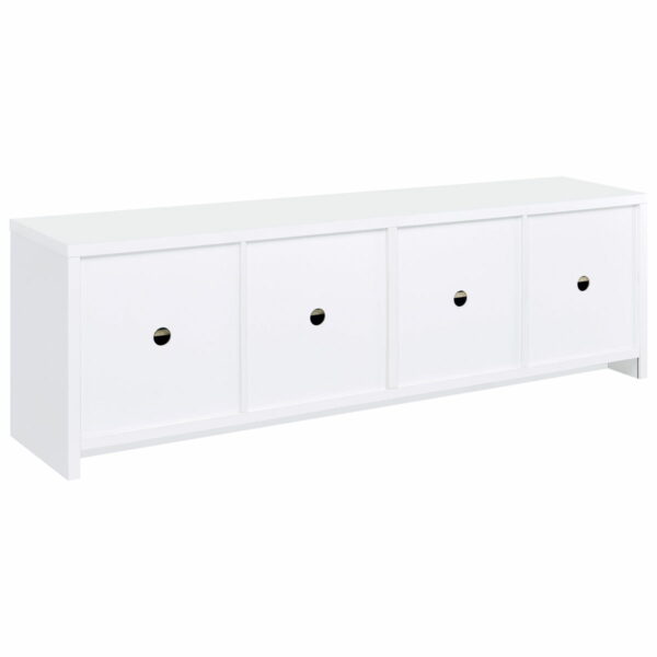 Laughlin - 4 Door Engineered Wood TV Stand - White - Image 7