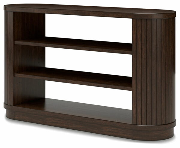 Korestone - Warm Brown - 3 Pc. - Home Office Desk, Chair, Credenza - Image 3
