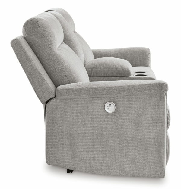 Barnsana - Dbl Power Reclining Loveseat With Console - Image 12