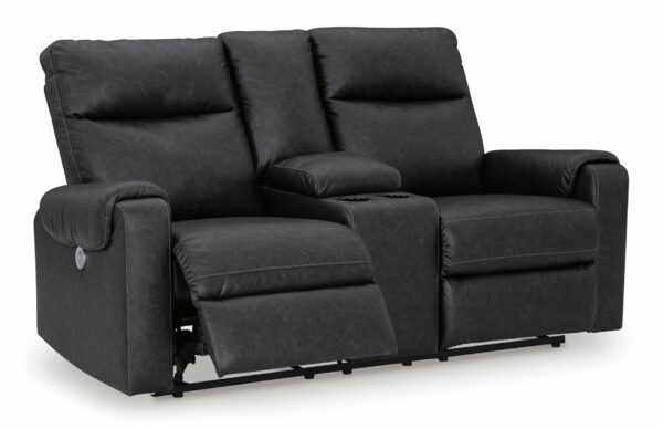 Axtellton - Carbon - Dbl Power Reclining Loveseat With Console - Image 10