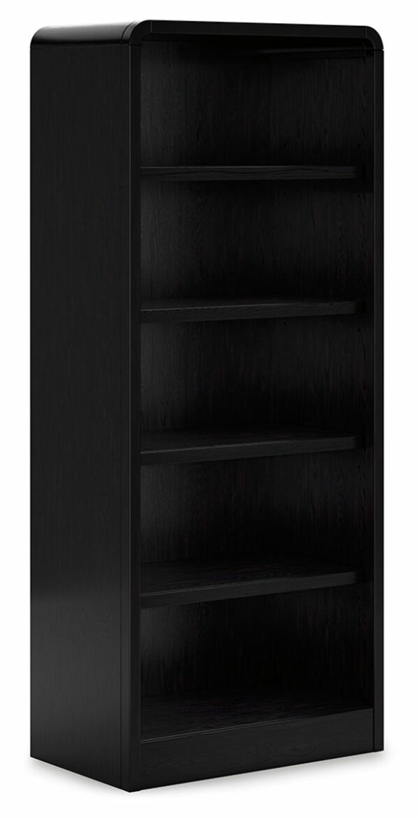 Rowanbeck - Black - 3 Pc. - Home Office Desk, Chair, Bookcase - Image 3