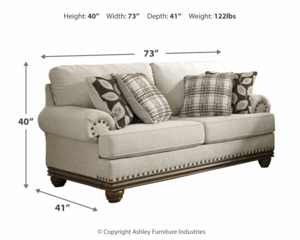 Harleson - Wheat - Loveseat - Image 8