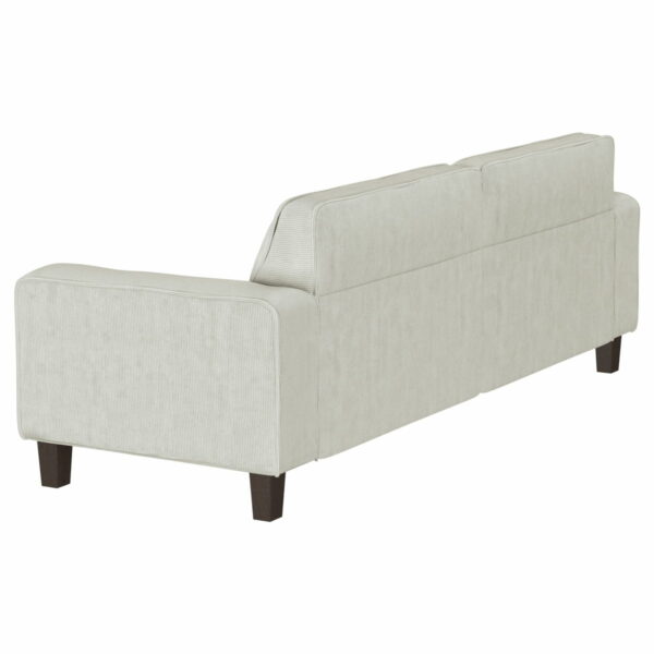 Deerhurst - Upholstered Track Arm Tufted Sofa - Greige - Image 9