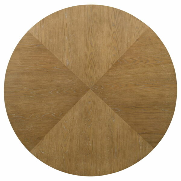 Danvers - 5 Piece Dining Table Set - Brown Oak And Beige - Image 9