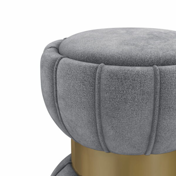 Sora - Round Upholstered Ottoman - Image 10