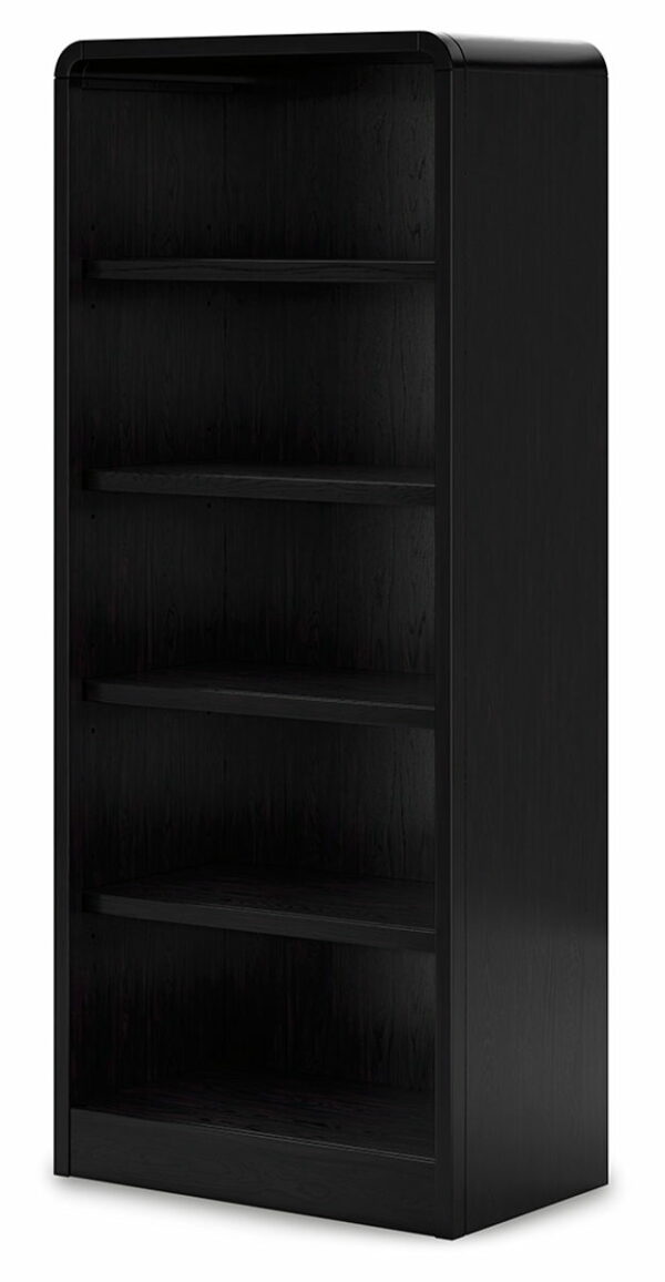 Rowanbeck - Black - 3 Pc. - Home Office Desk, Chair, Bookcase - Image 8