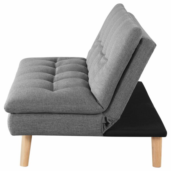 Scout - Upholstered Tufted Convertible Sofa Bed - Gray - Image 9