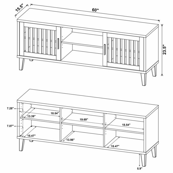 Sedona - 2 Door Engineered Wood TV Stand - Dark Pine - Image 12