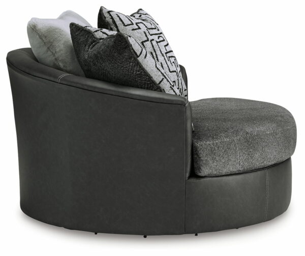 Brixley Pier - Graphite - Oversized Swivel Accent Chair - Image 7