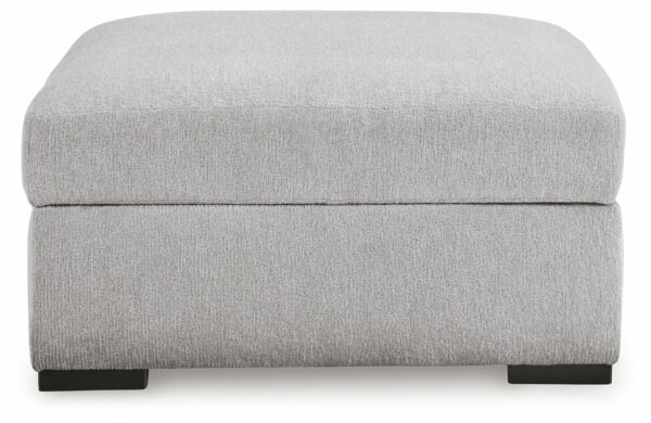 Gabyleigh - Nickel - Ottoman With Storage - Image 2