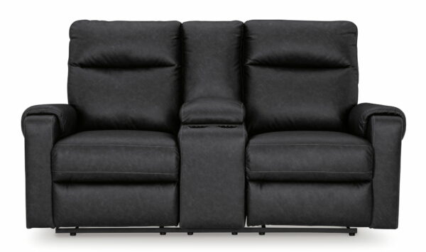 Axtellton - Carbon - Dbl Power Reclining Loveseat With Console - Image 8