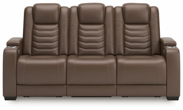 High Impact - Tobacco - Power Reclining Sofa / Adj Headrest - Image 4