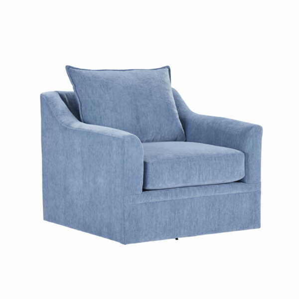 Sylvie - 2 Piece Living Room Set (Sofa & Chair) - Blue Slate - Image 4