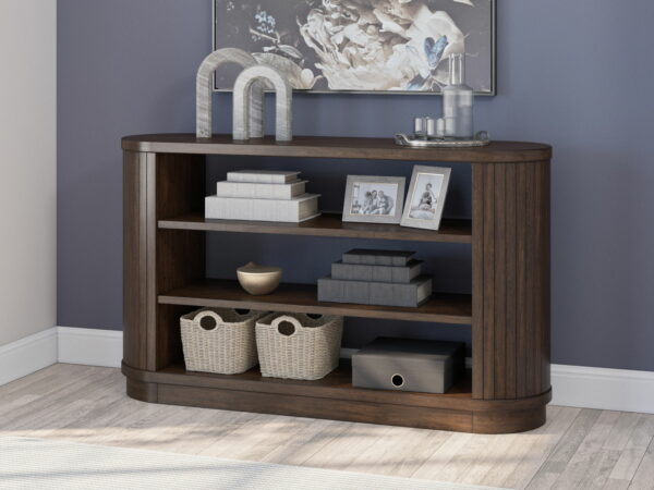 Korestone - Warm Brown - 3 Pc. - Home Office Desk, Chair, Credenza - Image 6