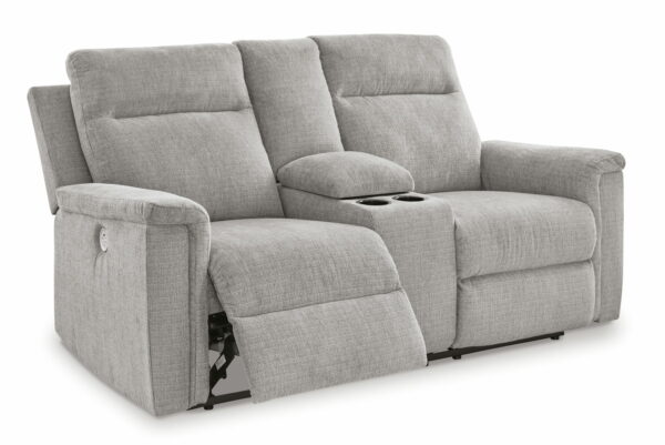 Barnsana - Dbl Power Reclining Loveseat With Console - Image 15