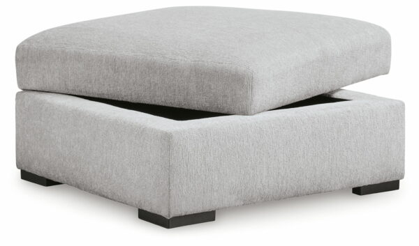 Gabyleigh - Nickel - Ottoman With Storage - Image 4