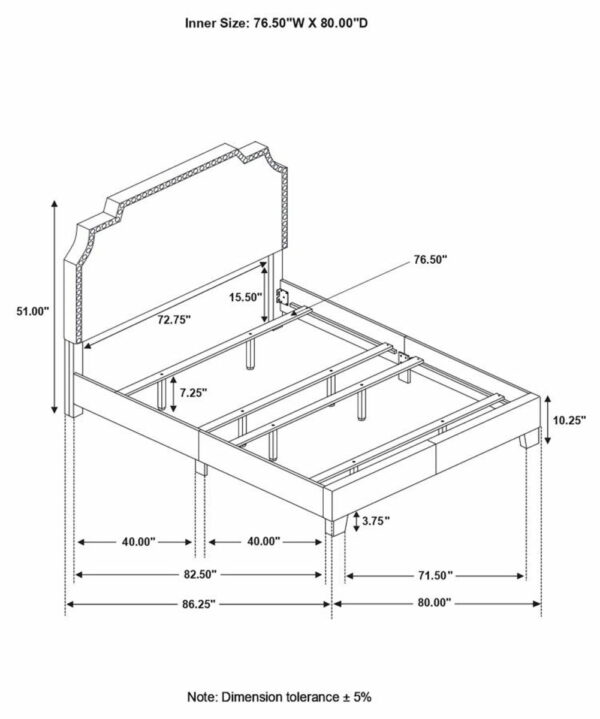 Tamarac - Upholstered Panel Bed - Image 12