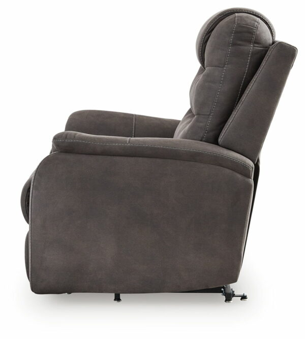 Snowfield - Gunmetal - Power Lift Recliner - Image 4