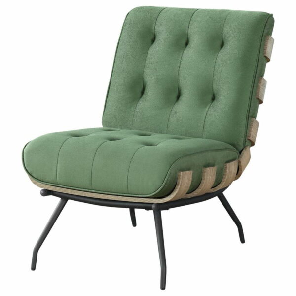 Aloma - Upholstered Tufted Armless Accent Chair - Image 4