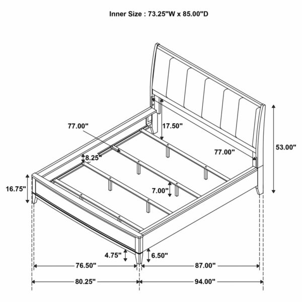 Granada - Upholstered Panel Bed - Image 27