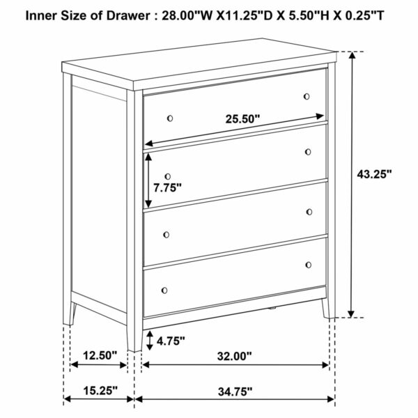 Wilkes - 5-Drawer Chest Of Drawers - Dark Cocoa - Image 10