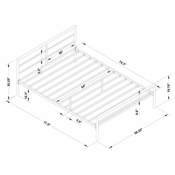 Fisher - Metal Open Frame Bed - Image 3