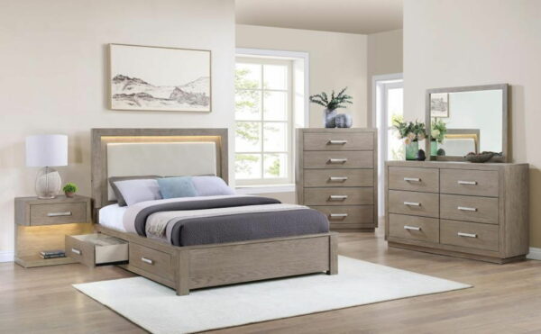 Kenora - 5-Drawer Bedroom Chest - Barley Brown - Image 12