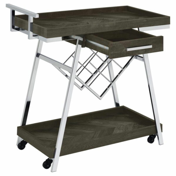 Kinney - 1-Drawer Engineered Wood Bar Cart - Image 20
