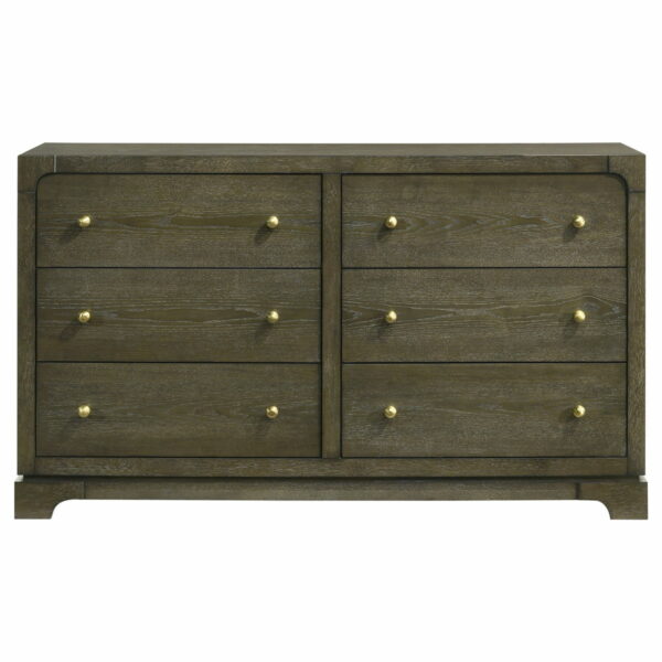 Gran Park - 6-Drawer Dresser Cabinet - Dark Cocoa - Image 6