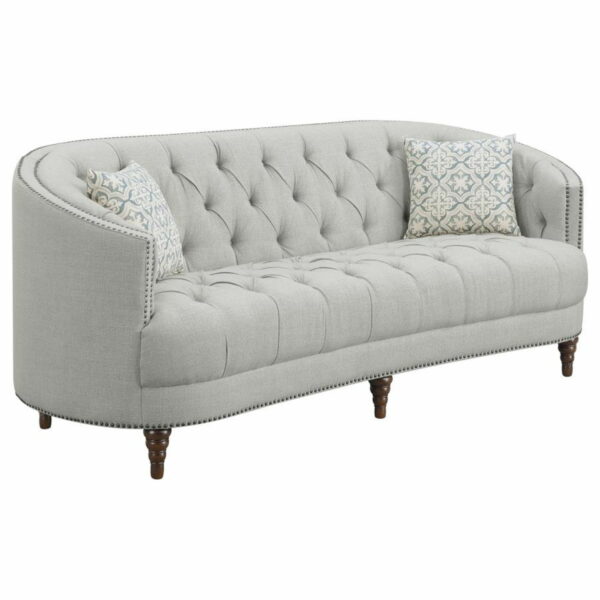 Avonlea - Upholstered Sloped Arm Sofa Set Fabric - Image 15