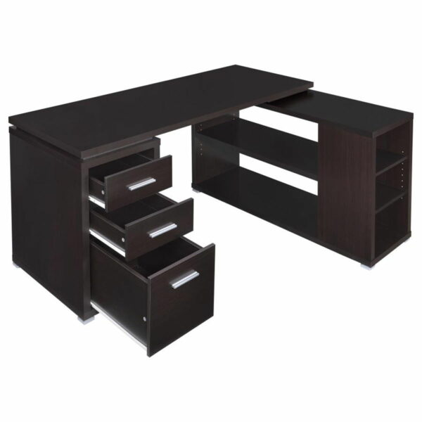 Yvette - 3-Drawer L-Shape Computer Desk - Image 13