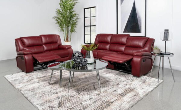 Camila - Upholstered Reclining Sofa Set - Image 40