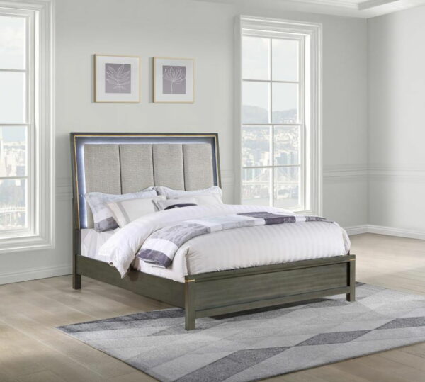 Kieran - Wood LED Panel Bed - Image 21