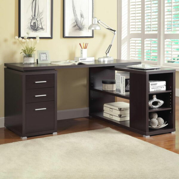 Yvette - 3-Drawer L-Shape Computer Desk - Image 30