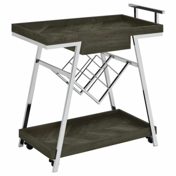 Kinney - 1-Drawer Engineered Wood Bar Cart - Image 5