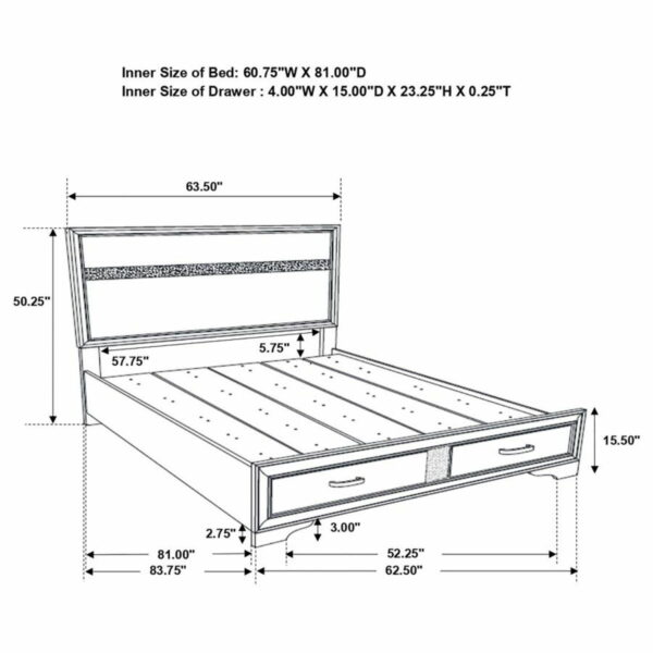 Miranda - Storage Wood Panel Bed - Image 18