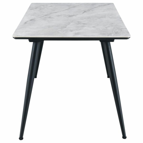 Dennison - 5 Piece Rectangular Dining Table Set - Gray - Image 3