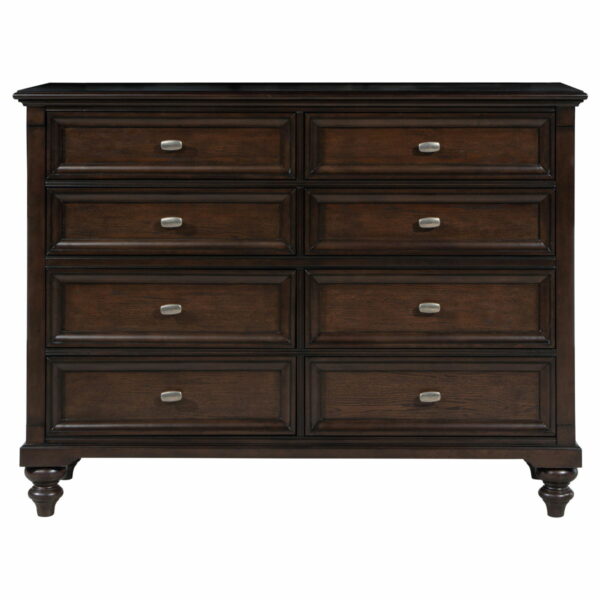 Andover - 8-Drawer Dresser Cabinet - Dark Oak - Image 6