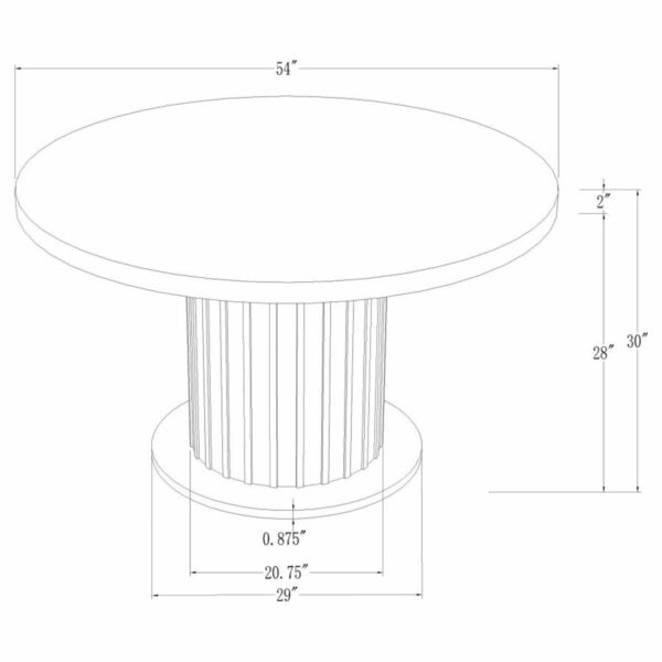 Sherry - Round Marble Top Dining Table Set - Image 21