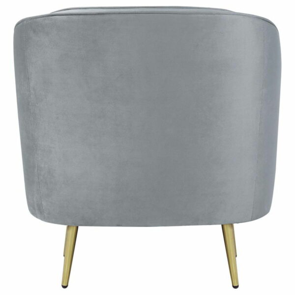 Sophia - Upholstered Channel Tufted Barrel Accent Chair - Image 17