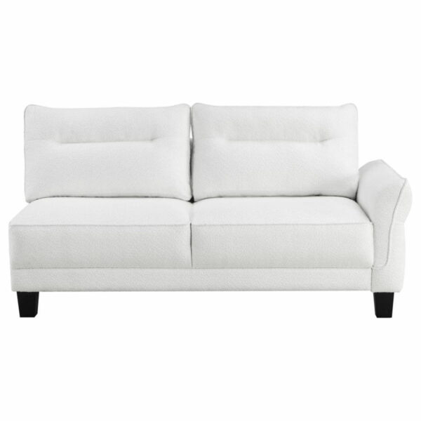 Caspian - Upholstered Curved Arm Chaise Sectional Sofa - Image 3