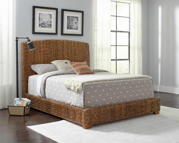 Laughton - Banana Leaf Panel Bed - Image 3