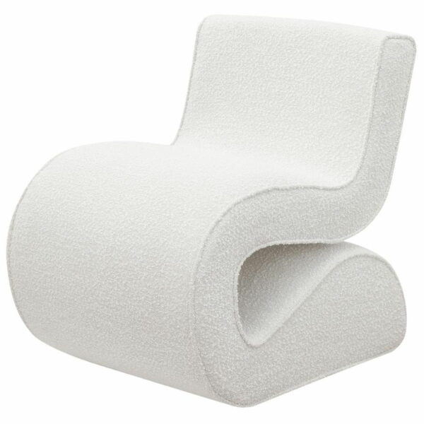 Ronea - Boucle Upholstered Armless Curved Chair - Image 10